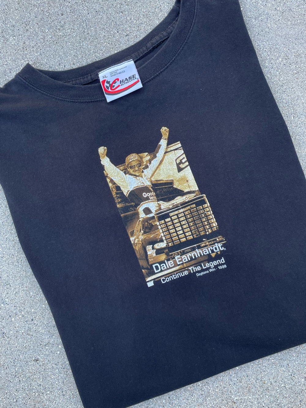 Vtg Dale Earnhardt Continue The Legend 1998 Daytona Win Chase Authentics Tee XL